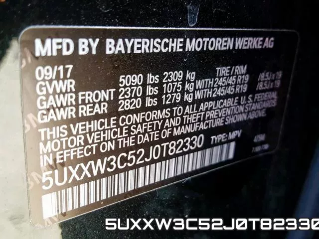 5UXXW3C52J0T82330 фото 2