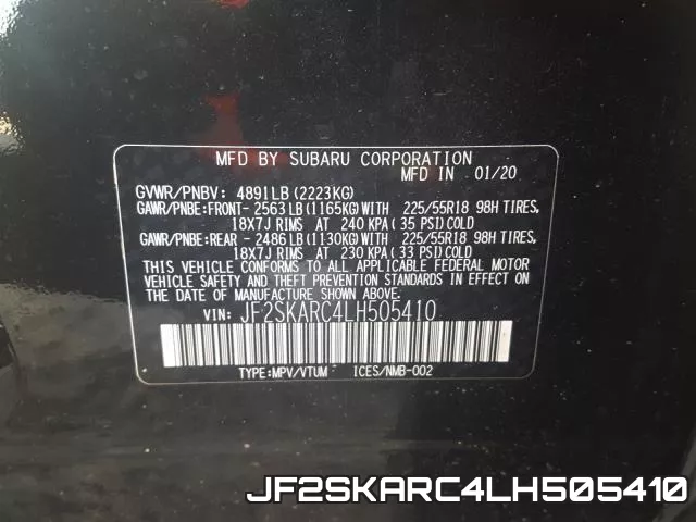 JF2SKARC4LH505410 фото 2