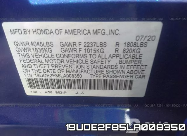 19UDE2F85LA008350 фото 6