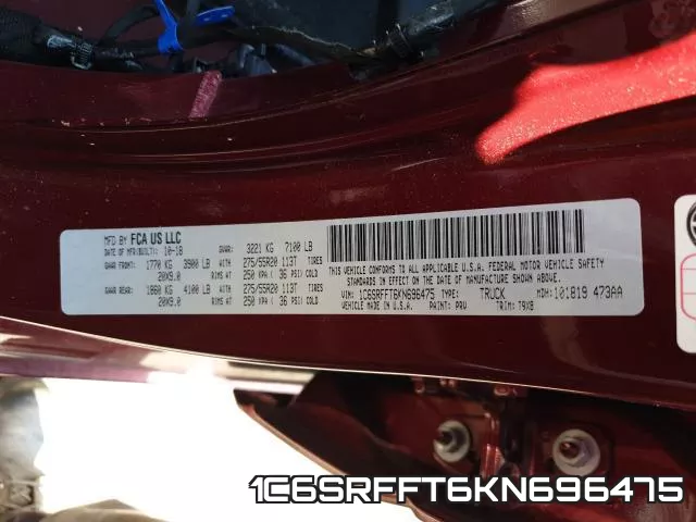 1C6SRFFT6KN696475 фото 2