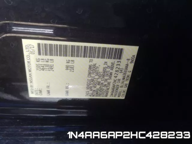 1N4AA6AP2HC428233 фото 2