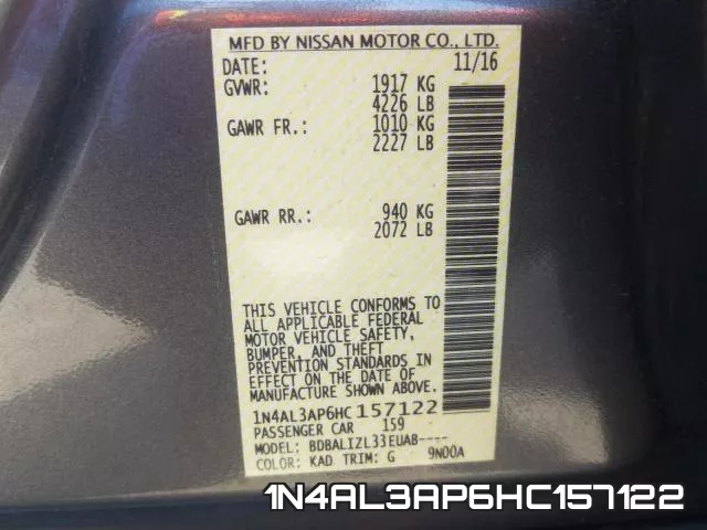1N4AL3AP6HC157122 фото 2
