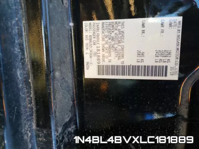 1N4BL4BVXLC181889 фото 2
