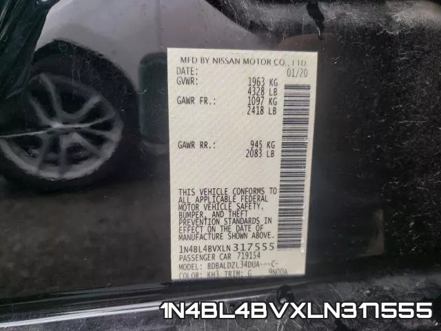 1N4BL4BVXLN317555 фото 2