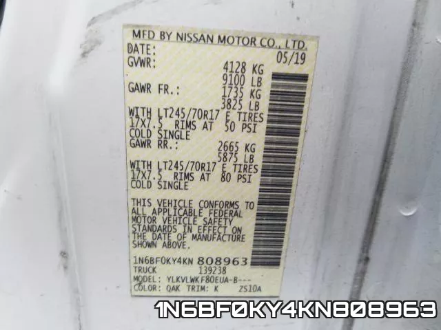 1N6BF0KY4KN808963 фото 2