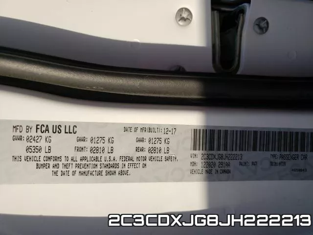 2C3CDXJG8JH222213 фото 2