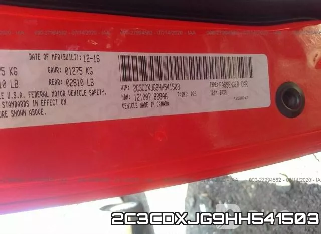 2C3CDXJG9HH541503 фото 10