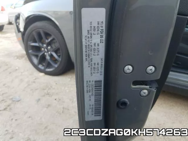 2C3CDZAG0KH574263 фото 2