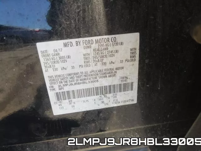 2LMPJ9JR8HBL33005 фото 2