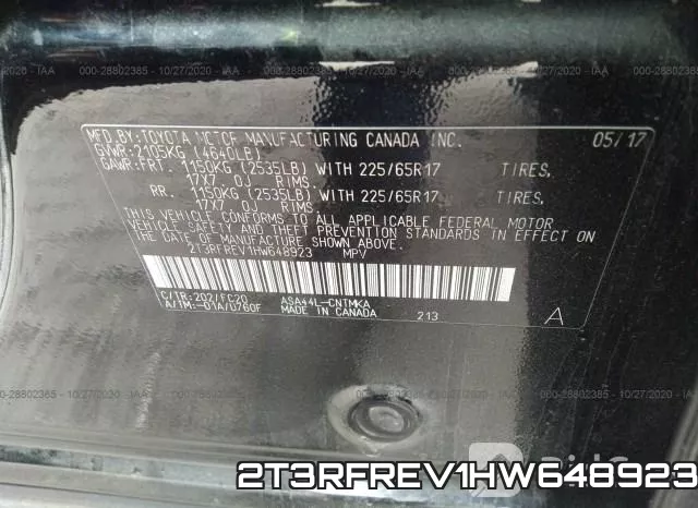 2T3RFREV1HW648923 фото 10