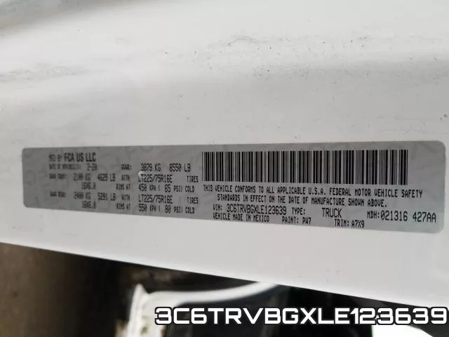 3C6TRVBGXLE123639 фото 2