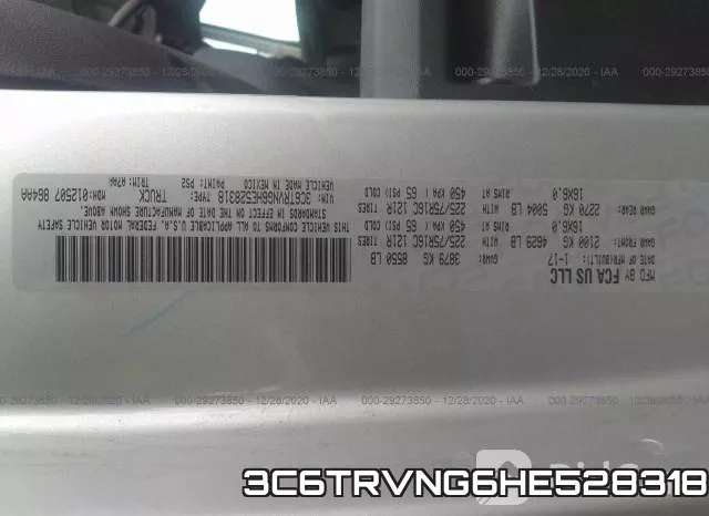 3C6TRVNG6HE528318 фото 10