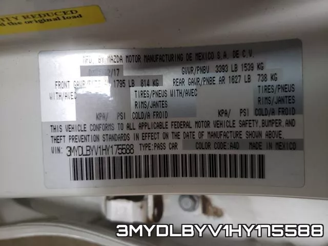 3MYDLBYV1HY175588 фото 2