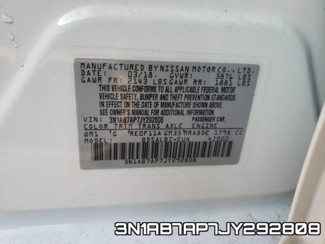 3N1AB7AP7JY292808 фото 2