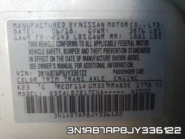 3N1AB7AP8JY336122 фото 2