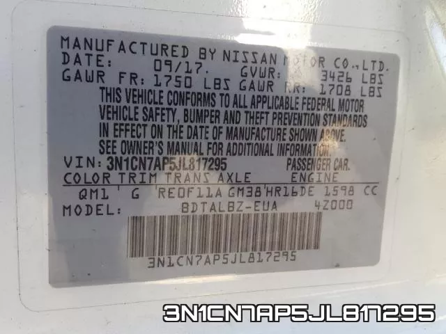 3N1CN7AP5JL817295 фото 2