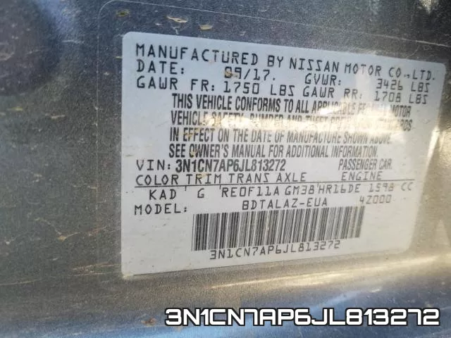 3N1CN7AP6JL813272 фото 2