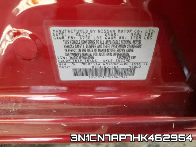 3N1CN7AP7HK462954 фото 2