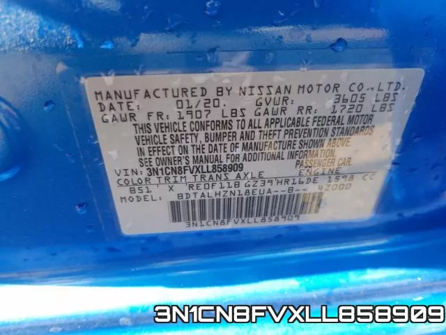 3N1CN8FVXLL858909 фото 2