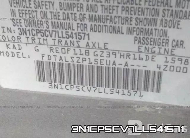 3N1CP5CV7LL541571 фото 10