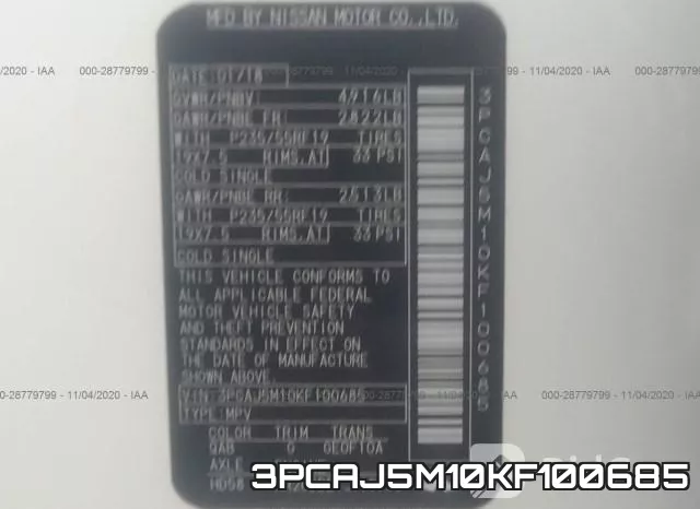 3PCAJ5M10KF100685 фото 9