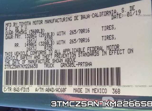 3TMCZ5AN7KM226658 фото 10