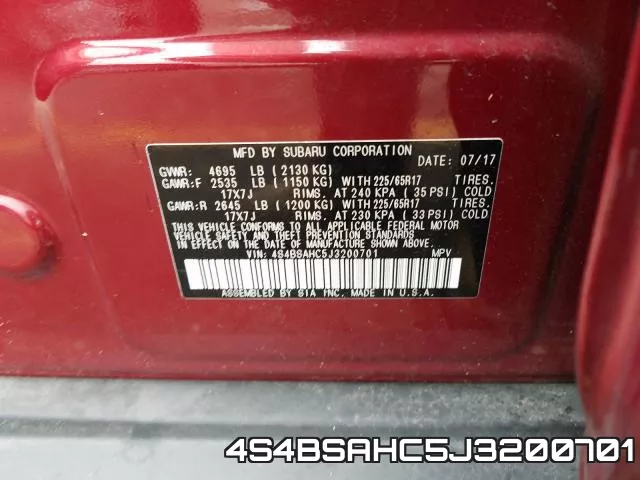 4S4BSAHC5J3200701 фото 2