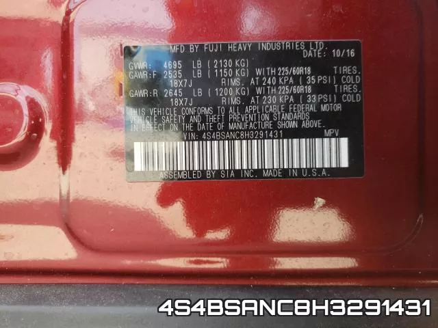 4S4BSANC8H3291431 фото 2