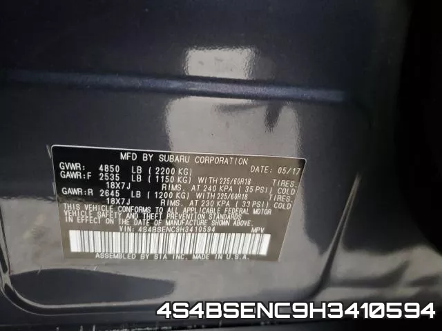4S4BSENC9H3410594 фото 2