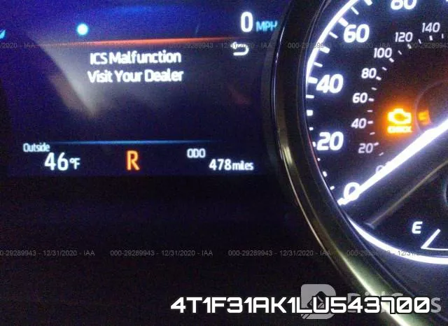 4T1F31AK1LU543700 фото 8