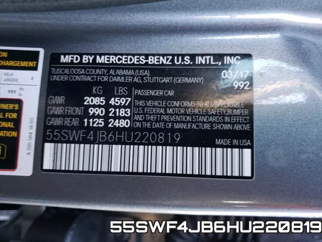 55SWF4JB6HU220819 фото 2