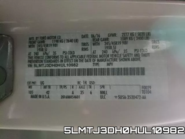 5LMTJ3DH0HUL10982 фото 2