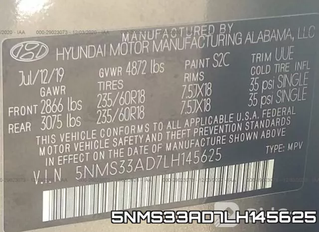 5NMS33AD7LH145625 фото 10