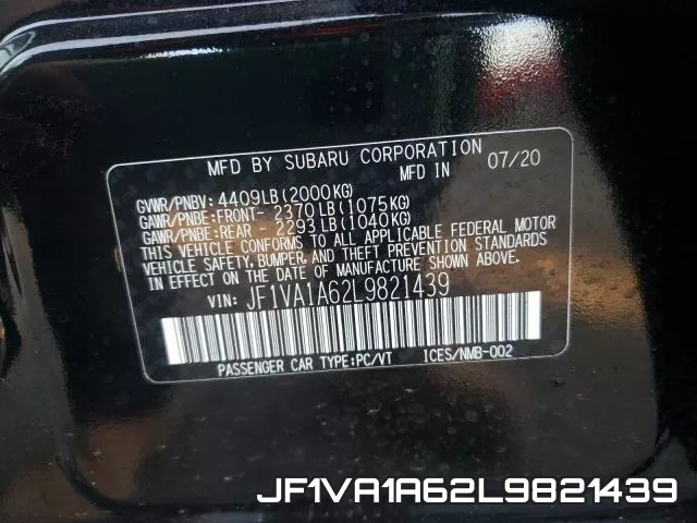 JF1VA1A62L9821439 фото 2