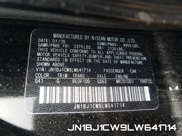 JN1BJ1CW9LW641714 фото 2