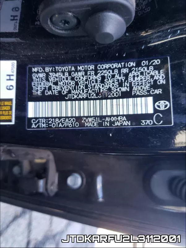 JTDKARFU2L3112001 фото 2
