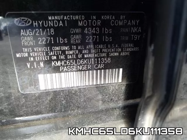 KMHC65LD6KU111358 фото 2