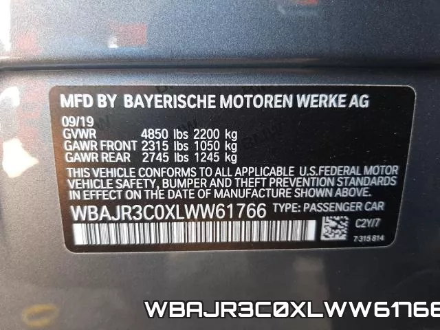 WBAJR3C0XLWW61766 фото 2
