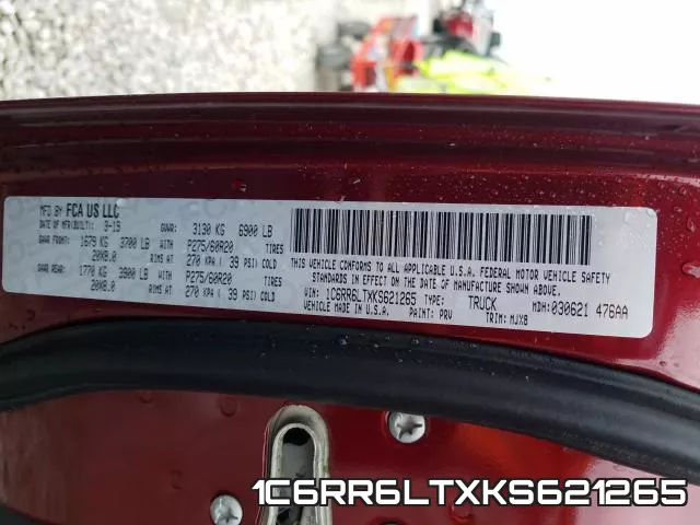 1C6RR6LTXKS621265 фото 2