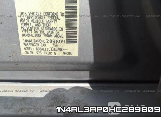 1N4AL3AP0HC289809 фото 8