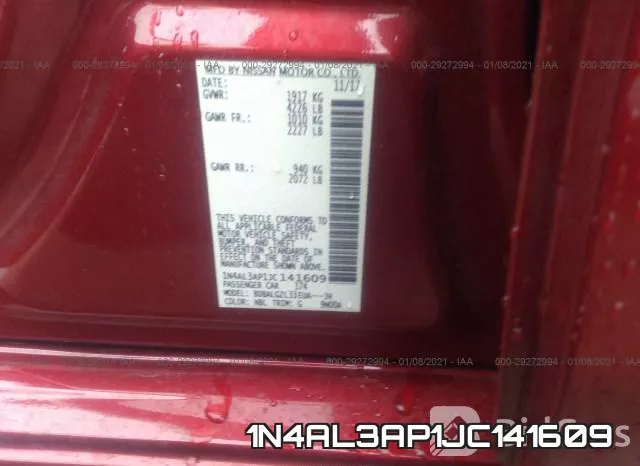 1N4AL3AP1JC141609 фото 10