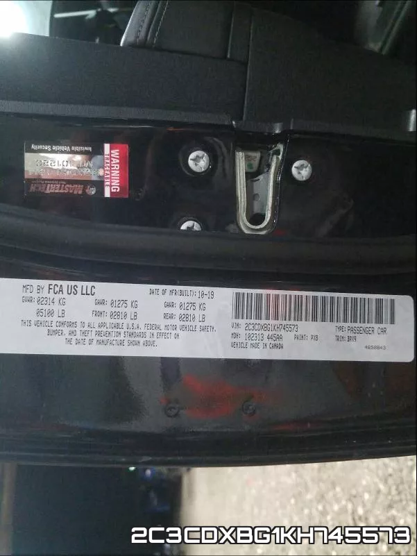 2C3CDXBG1KH745573 фото 2