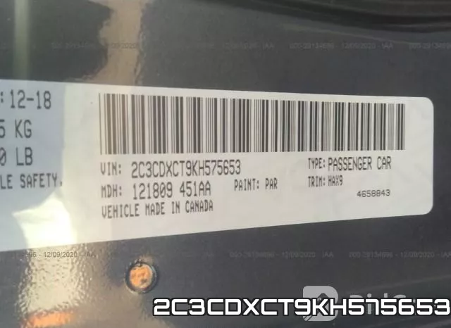 2C3CDXCT9KH575653 фото 9