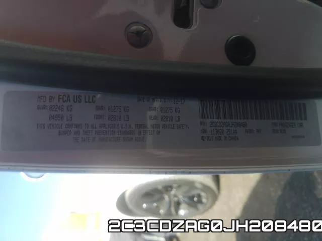 2C3CDZAG0JH208480 фото 2