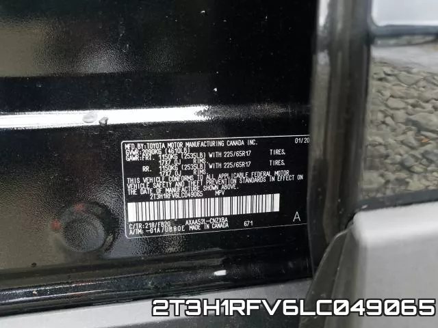 2T3H1RFV6LC049065 фото 2