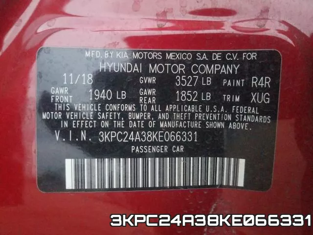 3KPC24A38KE066331 фото 2