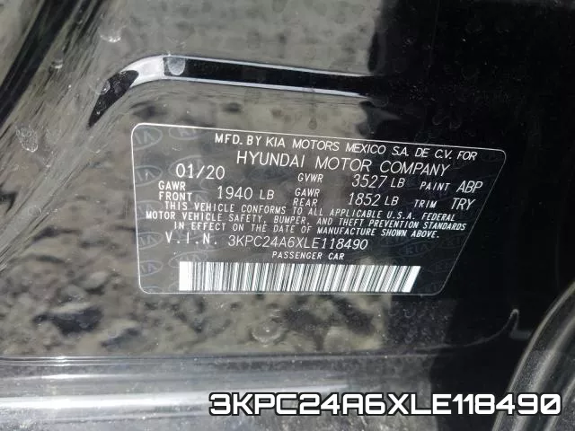 3KPC24A6XLE118490 фото 2