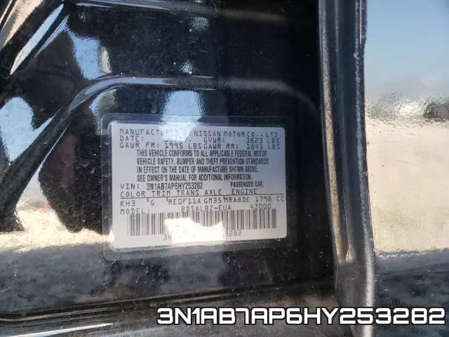 3N1AB7AP6HY253282 фото 2