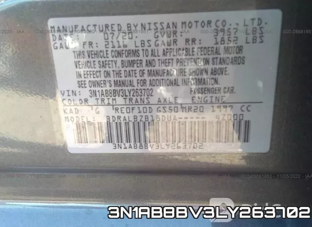 3N1AB8BV3LY263702 фото 10