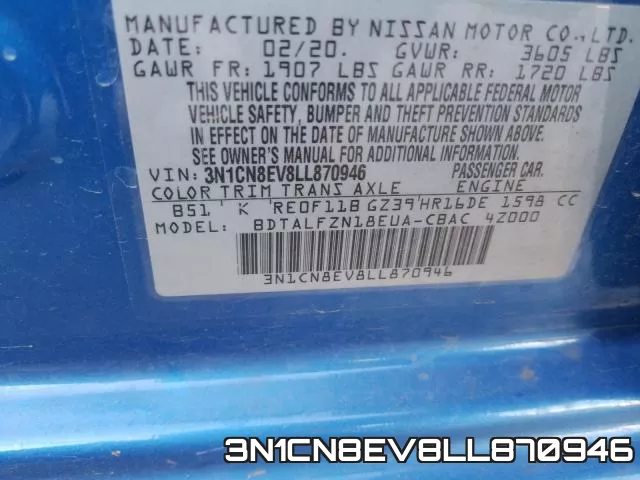3N1CN8EV8LL870946 фото 2